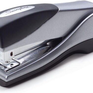 Swingline Stapler, Jam Free, Optima Grip Compact Size, Ergonomic Cushion, Metal, 25 Sheet Capacity, Silver (87816)